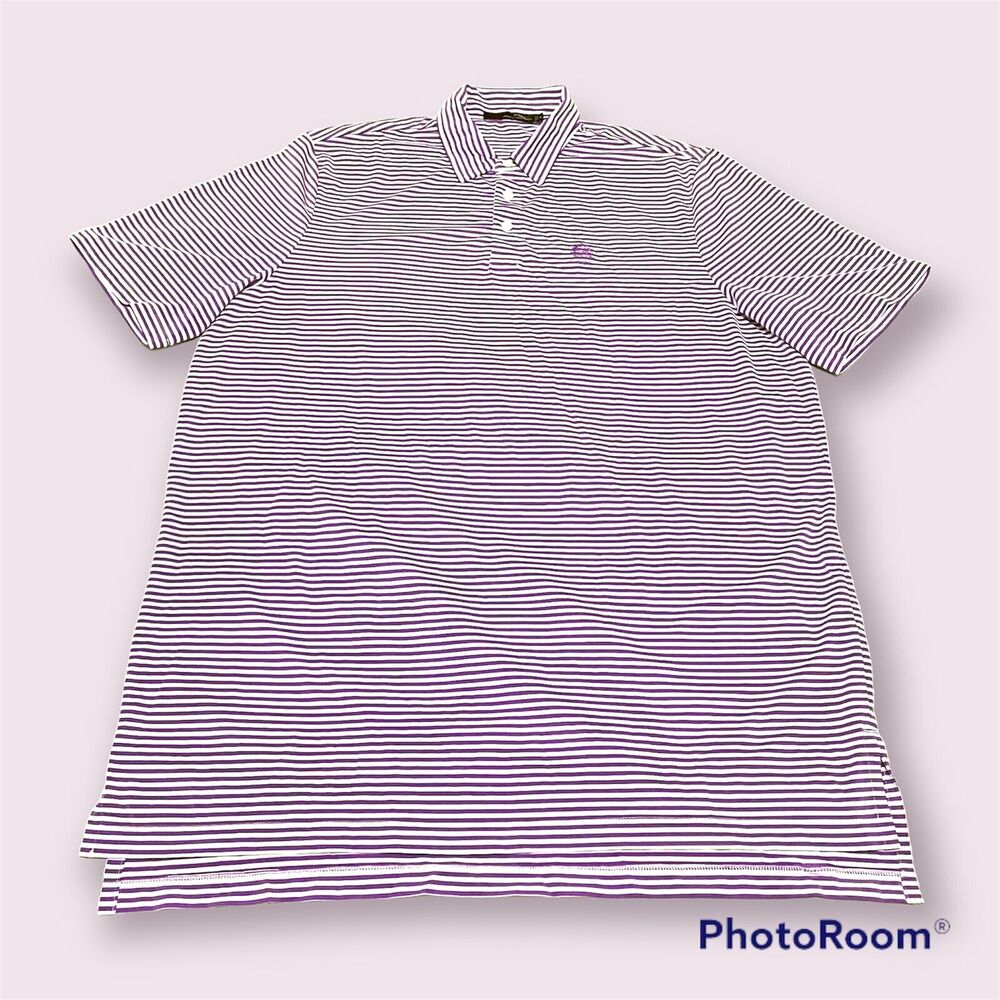 RALPH LAUREN RLX Golf Polo Shirt Purple Lavender XL Algonquin Golf Club 1903